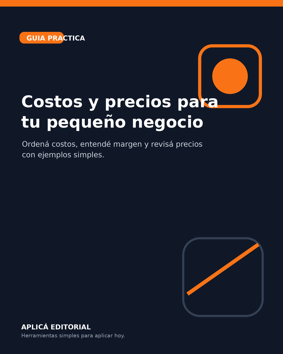 Costos y precios para tu pequeño negocio — Aplicá Editorial