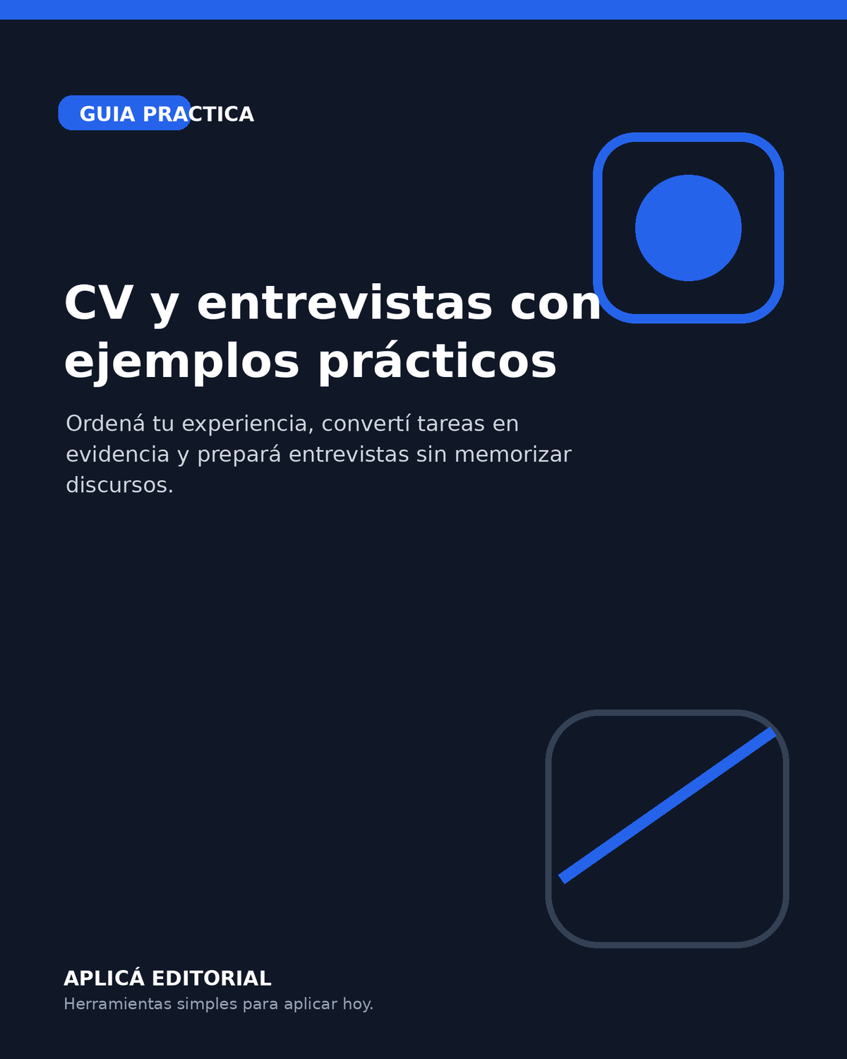 CV y entrevistas — Aplicá Editorial