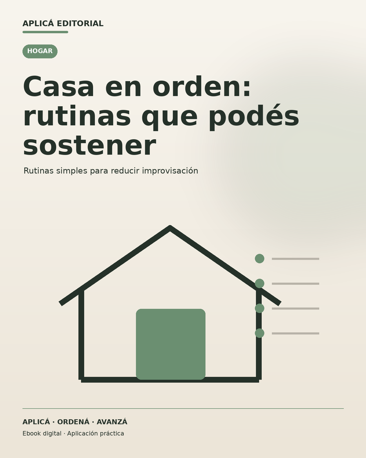 Casa en orden: rutinas que podés sostener