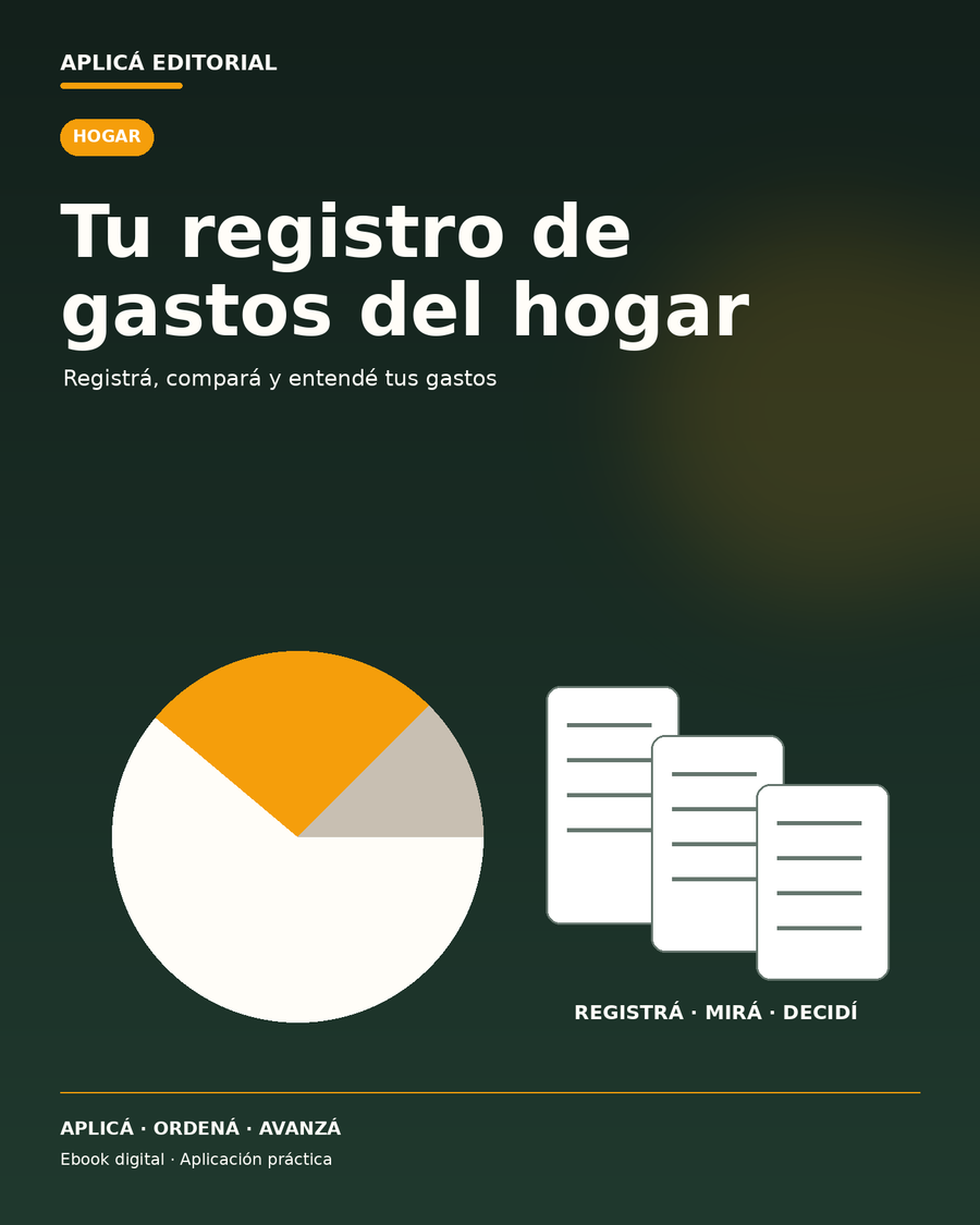 Tu registro de gastos del hogar