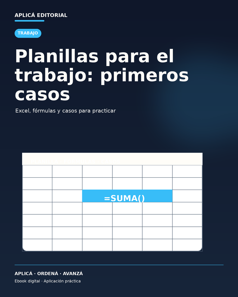 Planillas para el trabajo: primeros casos